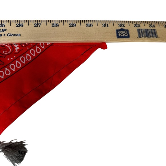 Scarf Bandana Line Dance Cowgirl Neck Head Handmade Embroidery patch Floral Lace - Picture 5 of 11